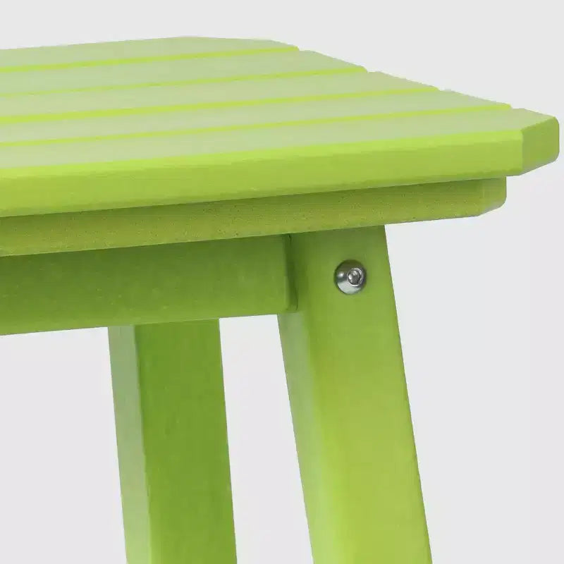 WestinTrends Malibu 24 All Weather Hdpe Outdoor Patio Square Backless Counter Stool (Set of 2)