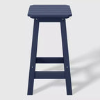 WestinTrends Malibu 24 All Weather Hdpe Outdoor Patio Square Backless Counter Stool (Set of 2)
