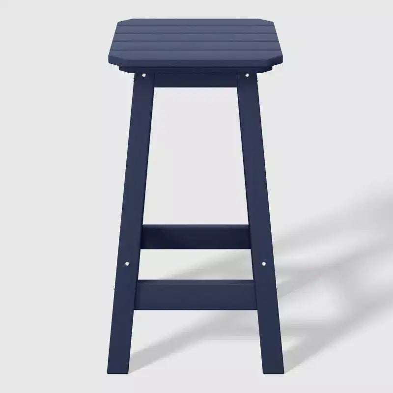 WestinTrends Malibu 24 All Weather Hdpe Outdoor Patio Square Backless Counter Stool (Set of 2)