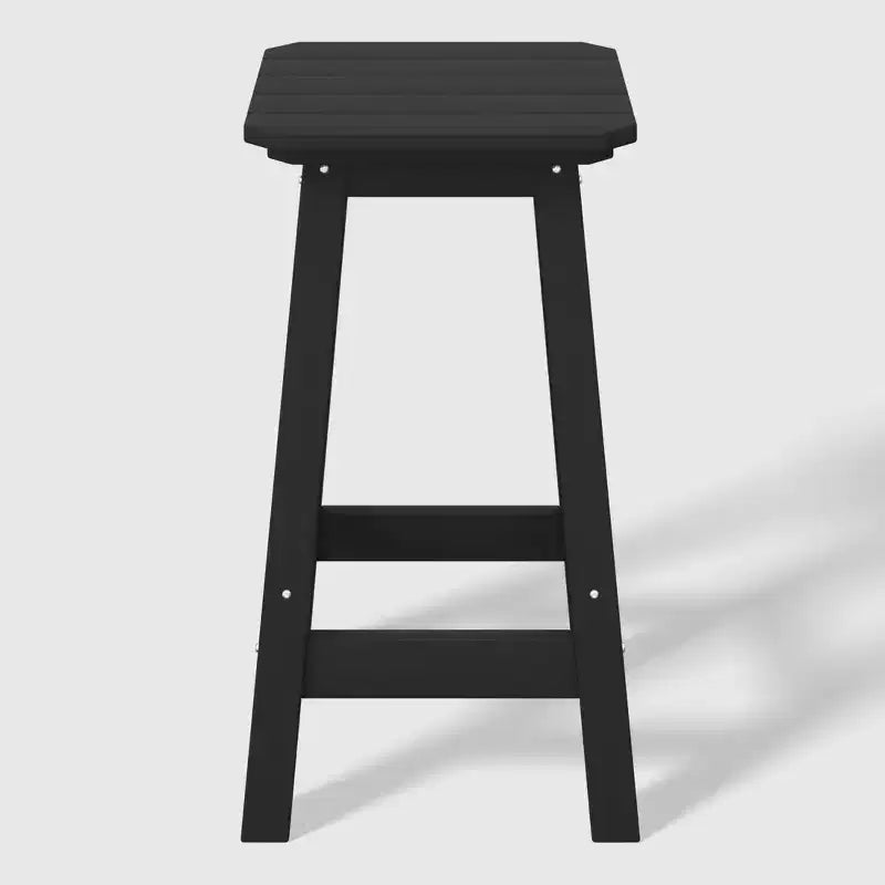 WestinTrends Malibu 24 All Weather Hdpe Outdoor Patio Square Backless Counter Stool (Set of 2)