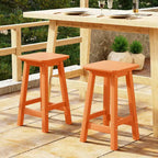WestinTrends Malibu 24 All Weather Hdpe Outdoor Patio Square Backless Counter Stool (Set of 2)