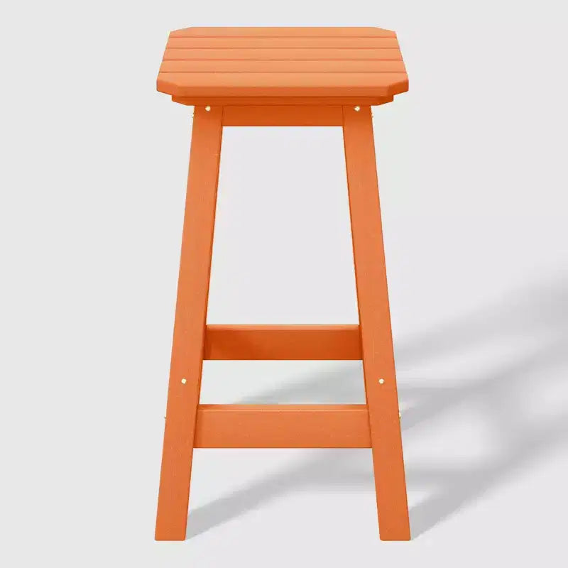 WestinTrends Malibu 24 All Weather Hdpe Outdoor Patio Square Backless Counter Stool (Set of 2)