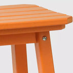 WestinTrends Malibu 24 All Weather Hdpe Outdoor Patio Square Backless Counter Stool (Set of 2)