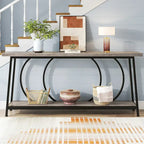 70.9 Inch Sofa Console Table with Storage for Entryway Hallway Living Room Behind Couch