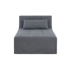 Sleeper Chair Bed, 4 In 1 Multi-Function Convertible Ottoman Bed, Breathable Linen Bed Chair, Convertible Sofa Bed