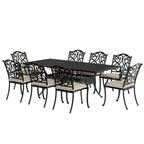 8 - Person Rectangular Outdoor Dining Set with Cushions