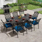8 - Person Rectangular Outdoor Dining Set with Cushions