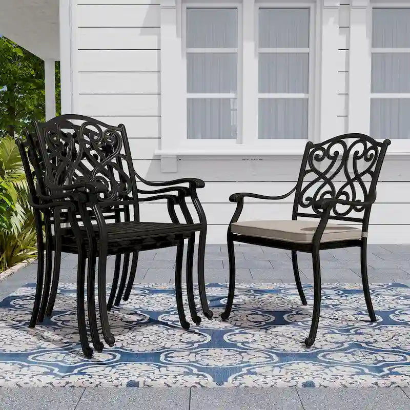 8 - Person Rectangular Outdoor Dining Set with Cushions