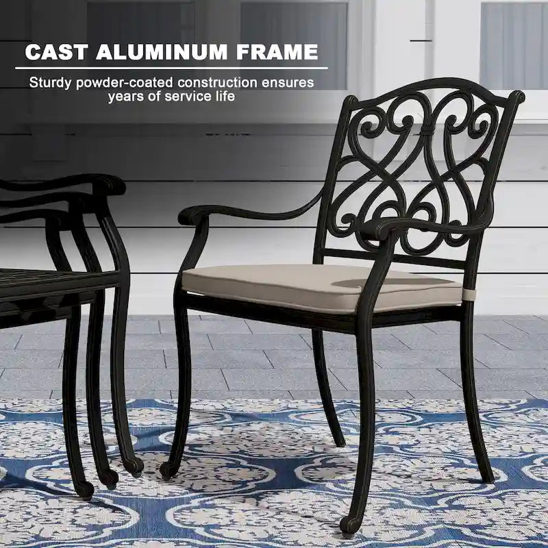 8 - Person Rectangular Outdoor Dining Set with Cushions