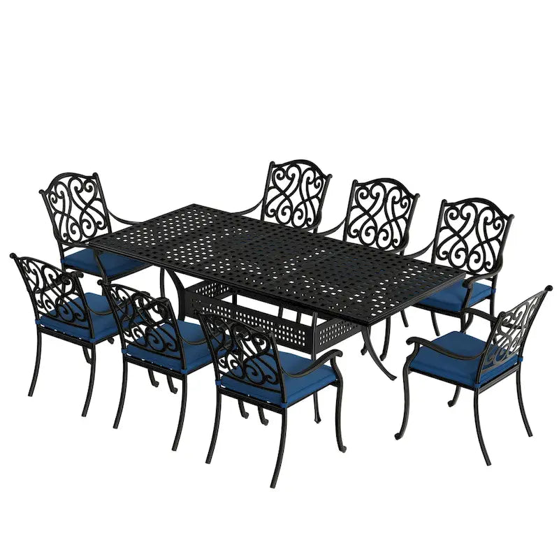 8 - Person Rectangular Outdoor Dining Set with Cushions