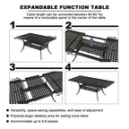 8 - Person Rectangular Outdoor Dining Set with Cushions