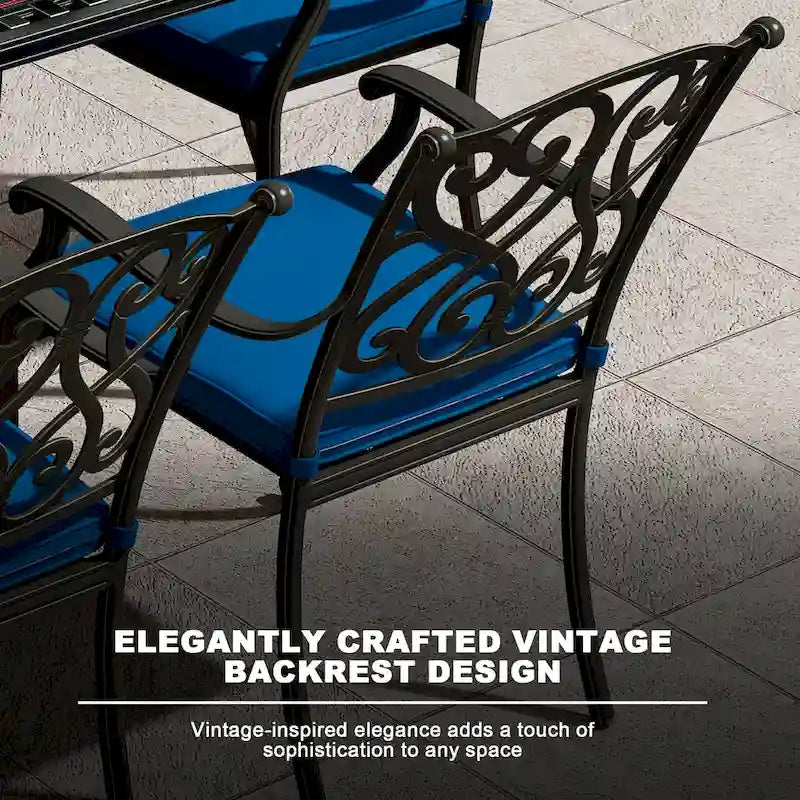 8 - Person Rectangular Outdoor Dining Set with Cushions