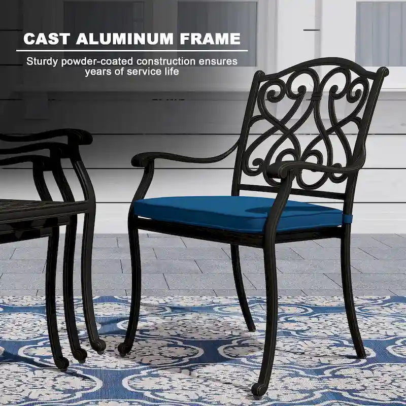 8 - Person Rectangular Outdoor Dining Set with Cushions