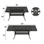 8 - Person Rectangular Outdoor Dining Set with Cushions