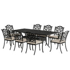 8 - Person Rectangular Outdoor Dining Set with Cushions