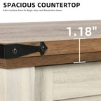 Moasis 35-Inch Farmhouse Console Table, Entry Table with 2 Drawers and Cabinet for Living Room