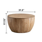 Bucket Shaped Coffee Table Set of Two Pieces