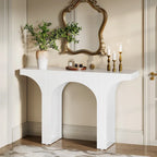 47 Inches Console Table, Black Sofa Table Behind Couch, Vintage Modern Entryway Hallway Table