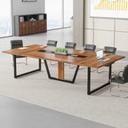 8FT Conference Table, Large Meeting Table for 10 People, Easy Assembly