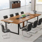 8FT Conference Table, Large Meeting Table for 10 People, Easy Assembly
