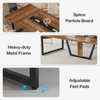8FT Conference Table, Large Meeting Table for 10 People, Easy Assembly