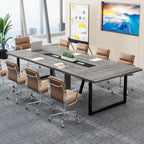8FT Conference Table, Large Meeting Table for 10 People, Easy Assembly