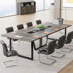 8FT Conference Table, Large Meeting Table for 10 People, Easy Assembly