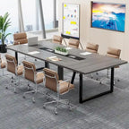 8FT Conference Table, Large Meeting Table for 10 People, Easy Assembly