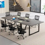 8FT Conference Table, Large Meeting Table for 10 People, Easy Assembly