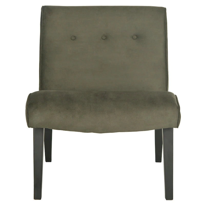 SAFAVIEH Sibille Mid-Century Forest Green Chair - 25.2 x 29.9 x 30.7 - 25Wx30Dx31H