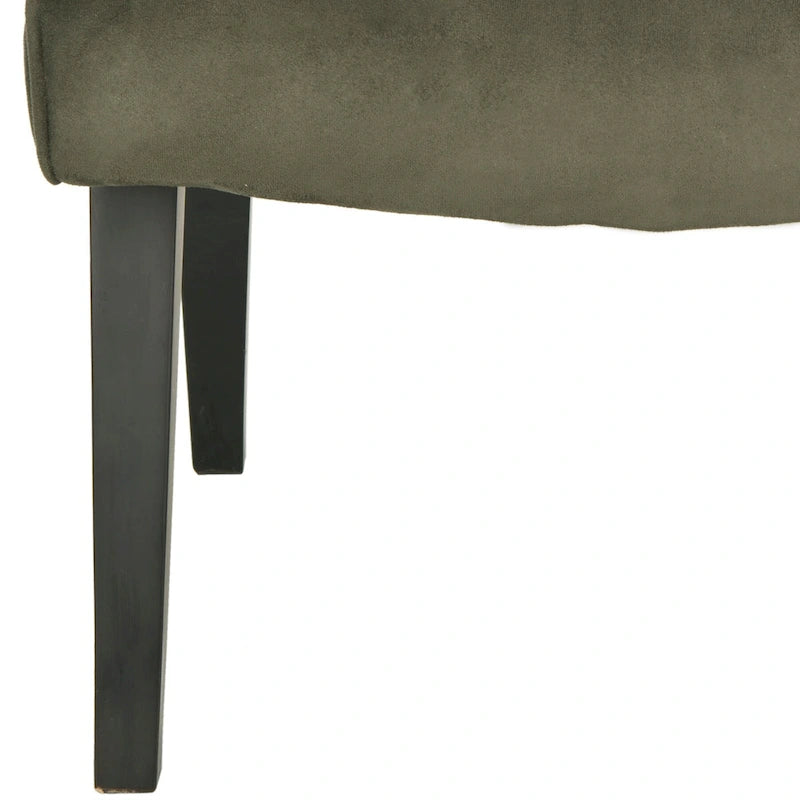 SAFAVIEH Sibille Mid-Century Forest Green Chair - 25.2 x 29.9 x 30.7 - 25Wx30Dx31H