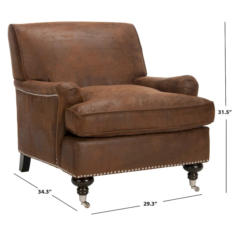 SAFAVIEH Nurhayat Club Chair - 29Wx34Dx32H