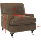 SAFAVIEH Nurhayat Club Chair - 29Wx34Dx32H