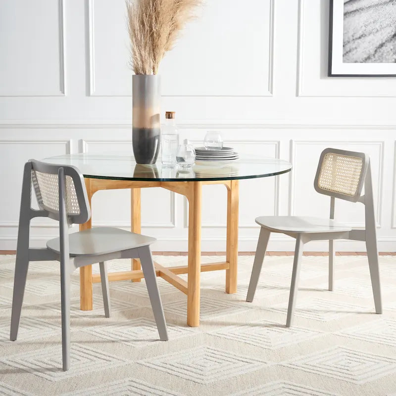 SAFAVIEH Luz Cane Dining Chair - 17 W x 20 D x 32 H - 17Wx20Dx32H
