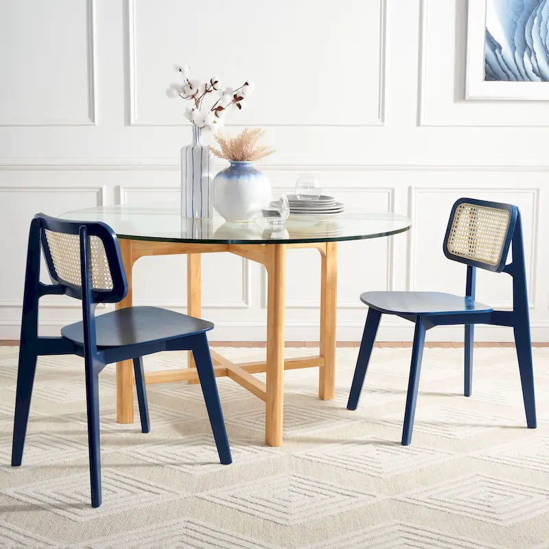 SAFAVIEH Luz Cane Dining Chair - 17 W x 20 D x 32 H - 17Wx20Dx32H