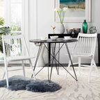SAFAVIEH Orelia 19 Inch Black Spindle Dining Chair (Set of 2) - 21Wx22Dx34H