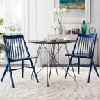 SAFAVIEH Orelia 19 Inch Black Spindle Dining Chair (Set of 2) - 21Wx22Dx34H