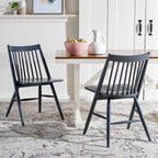 SAFAVIEH Orelia 19 Inch Black Spindle Dining Chair (Set of 2) - 21Wx22Dx34H