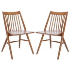 SAFAVIEH Orelia 19 Inch Black Spindle Dining Chair (Set of 2) - 21Wx22Dx34H