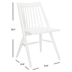SAFAVIEH Orelia 19 Inch Black Spindle Dining Chair (Set of 2) - 21Wx22Dx34H