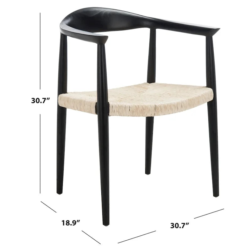 Besse Foc Twist Accent Chair - 24.8 W x 18.9 L x 30.7 H - 25Wx19Dx31H