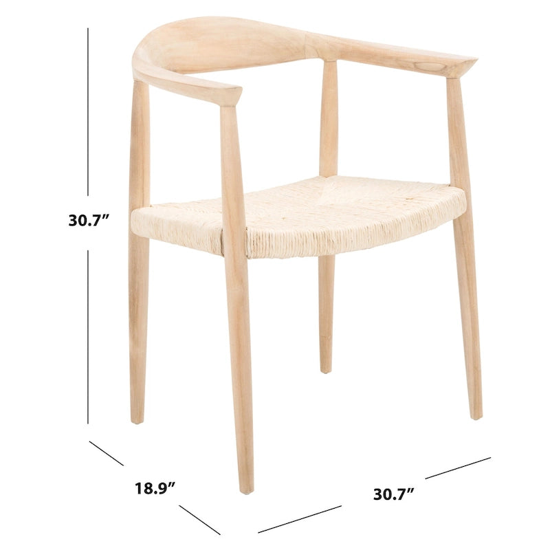 Besse Foc Twist Accent Chair - 24.8 W x 18.9 L x 30.7 H - 25Wx19Dx31H