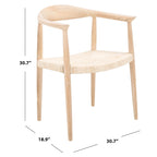Besse Foc Twist Accent Chair - 24.8 W x 18.9 L x 30.7 H - 25Wx19Dx31H