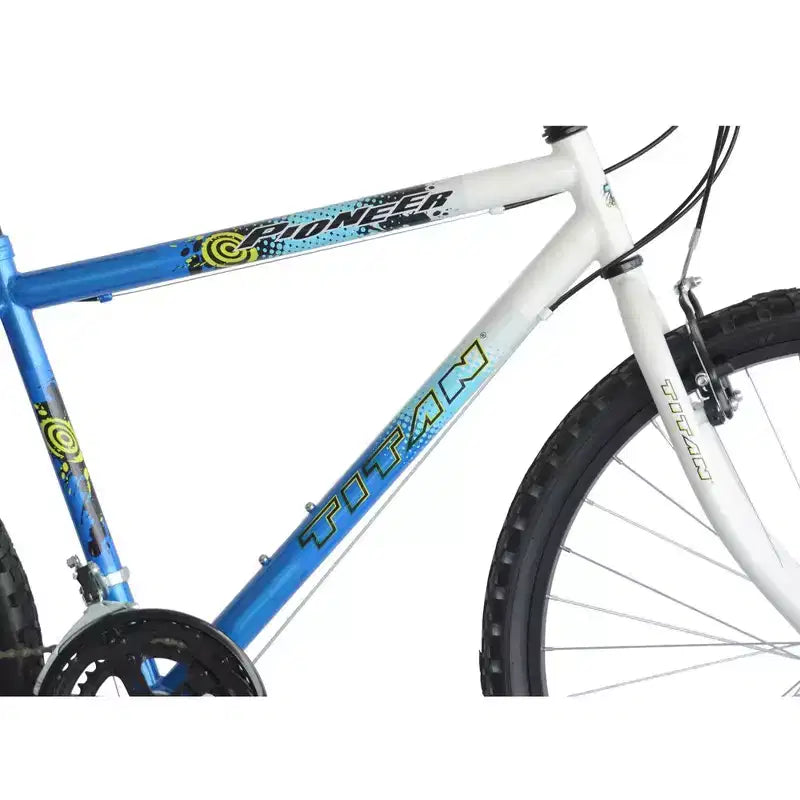 Bicicletta da montagna da uomo Titan Bikes Pioneer a 12 velocità, blu