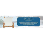 Balkene Home Walker Outdoor Folding Chair All Weather Lounging Chair Portable Seating Solid Acacia Wood - Ivory
