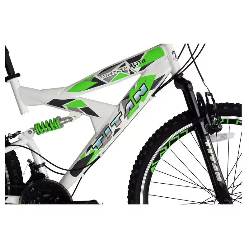 Bicicletta da montagna Titan Pathfinder da uomo 21 velocità per tutti i terreni con doppia sospensione
