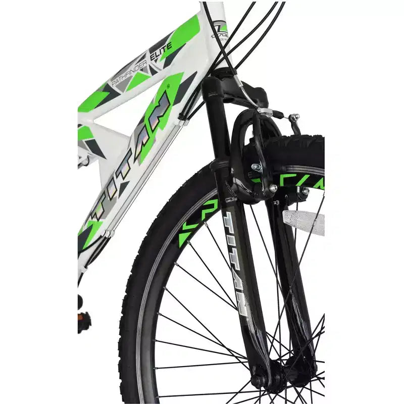 Bicicletta da montagna Titan Pathfinder da uomo 21 velocità per tutti i terreni con doppia sospensione
