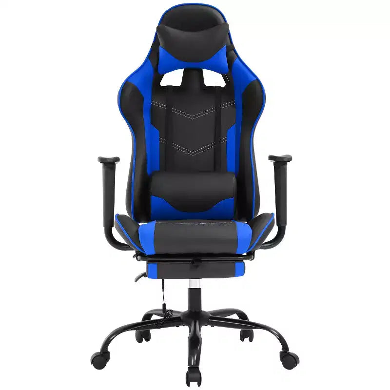 FDW Racing Gaming Chair Sedie da gioco con scrivania per computer Poggiatesta in pelle PU Supporto lombare e sedile girevole a 360°