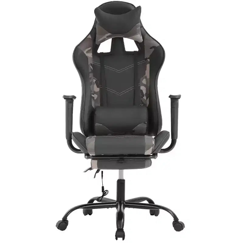FDW Racing Gaming Chair Sedie da gioco con scrivania per computer Poggiatesta in pelle PU Supporto lombare e sedile girevole a 360°