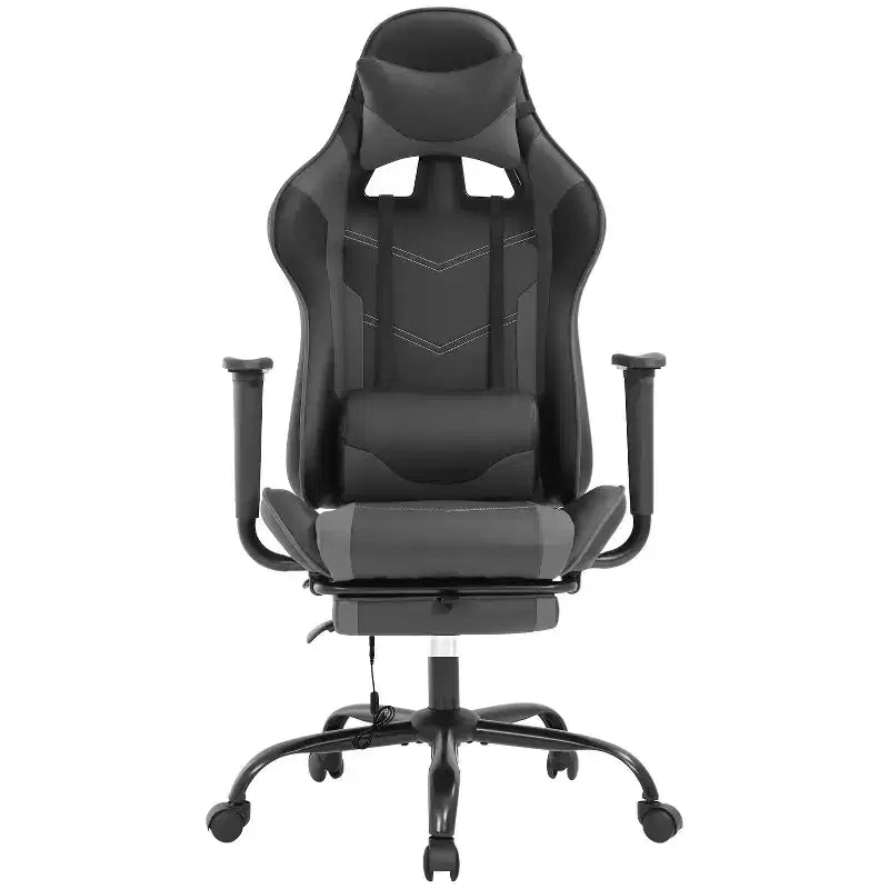 FDW Racing Gaming Chair Sedie da gioco con scrivania per computer Poggiatesta in pelle PU Supporto lombare e sedile girevole a 360°